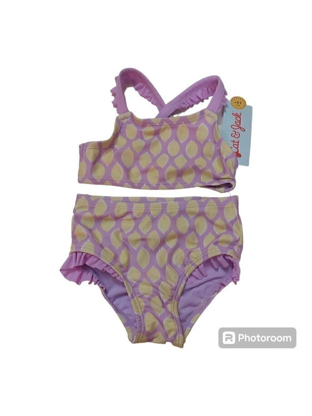 Cat & Jack 12M Cross Back Purple 2-Piece Bikini: Fun & Stylish For Your Baby